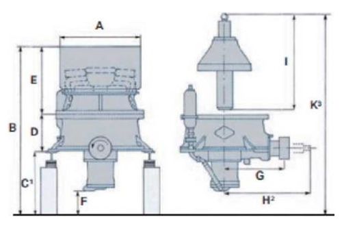 Trituradora de cono hidráulica, mono cilíndrica Serie YCH/S